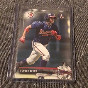 Ronald Acuna rookie baseball card